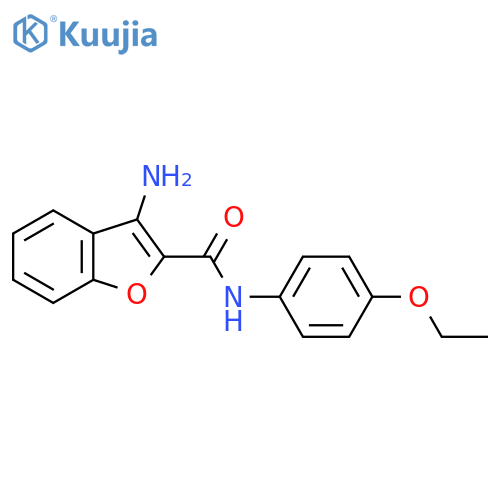 3-Amino-N-(4-ethoxyphenyl)-1-benzofuran-2-carboxamide structure