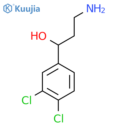 3-amino-1-(3,4-dichlorophenyl)propan-1-ol structure