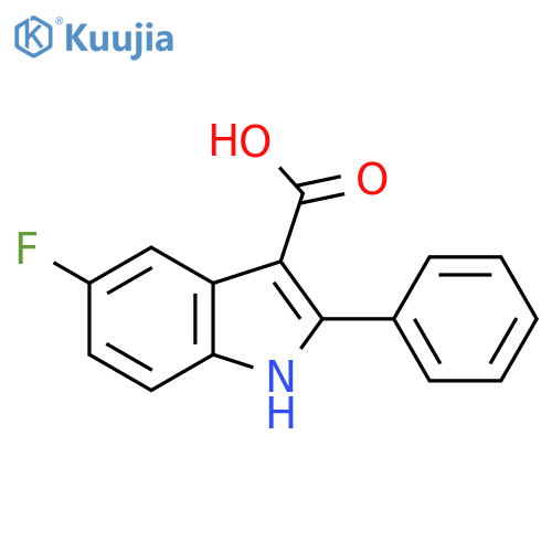 5-Fluoro-2-phenyl-1H-indole-3-carboxylic acid structure