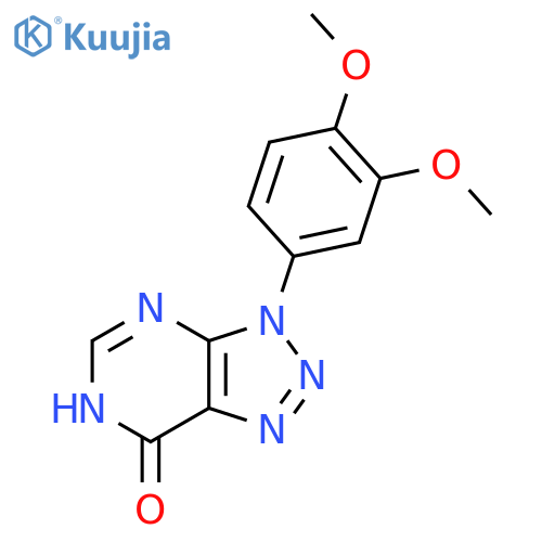 3-(3,4-dimethoxyphenyl)-3H,6H,7H-[1,2,3]triazolo[4,5-d]pyrimidin-7-one structure