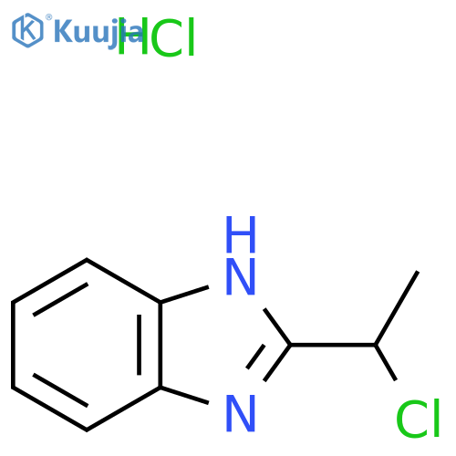1H-Benzimidazole, 2-(1-chloroethyl)-, hydrochloride (1:1) structure