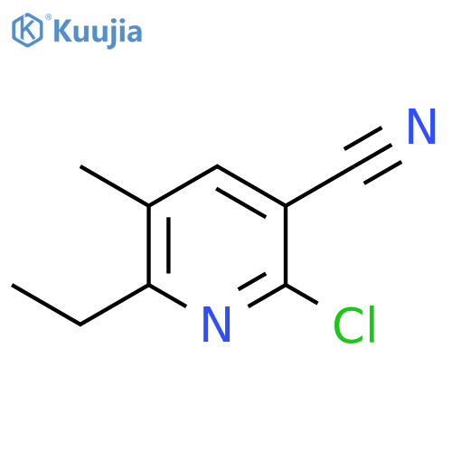 2-chloro-6-ethyl-5-methylpyridine-3-carbonitrile structure