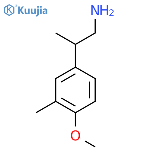 2-(4-methoxy-3-methylphenyl)propan-1-amine structure