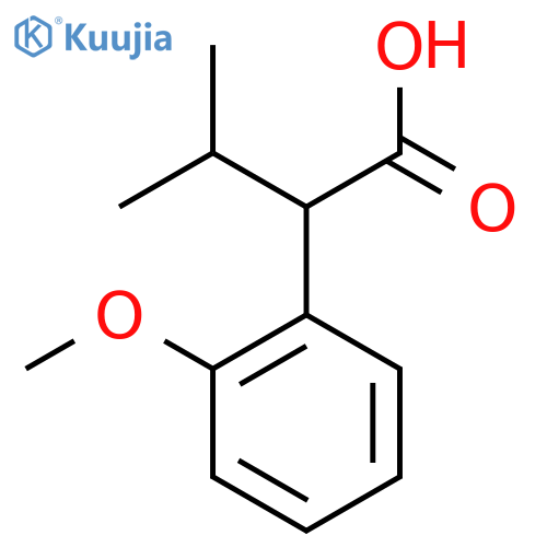 2-(2-Methoxyphenyl)-3-methylbutanoic acid structure