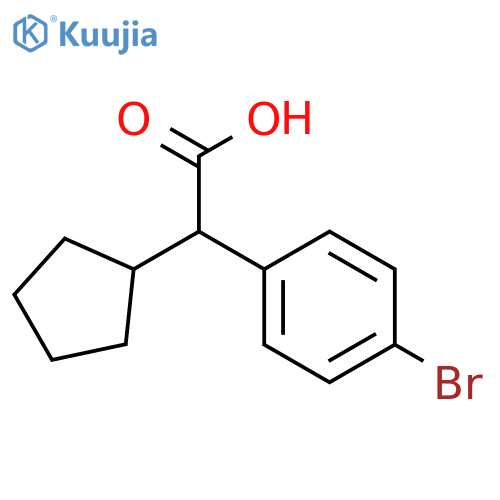 (4-BroMo-phenyl)-cyclopentyl-acetic acid structure