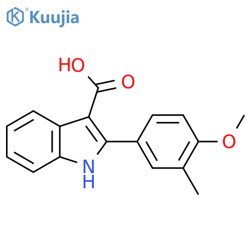2-(4-Methoxy-3-methylphenyl)-1H-indole-3-carboxylic acid structure