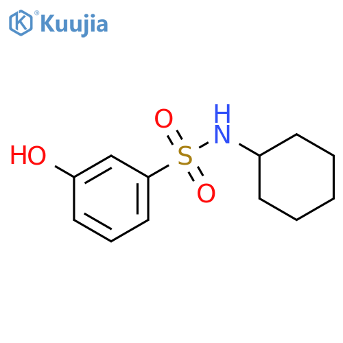 N-Cyclohexyl-3-hydroxybenzene-1-sulfonamide structure