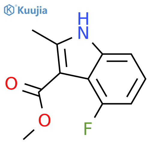 methyl 4-fluoro-2-methyl-1H-indole-3-carboxylate structure