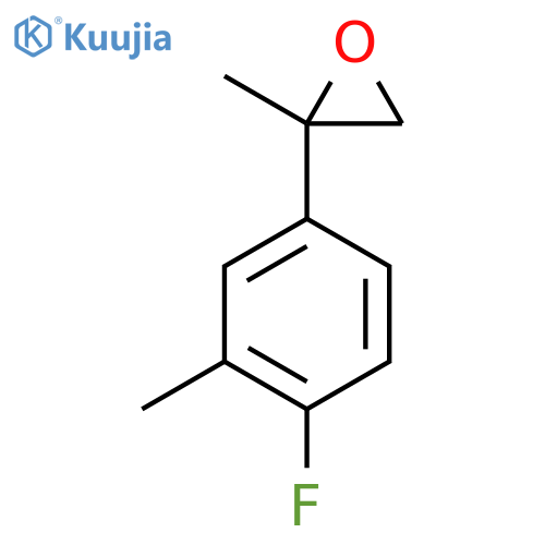 2-(4-fluoro-3-methylphenyl)-2-methyloxirane structure