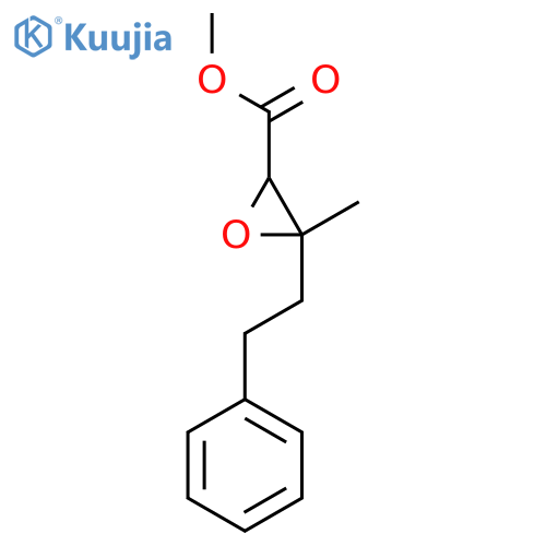 methyl 3-methyl-3-(2-phenylethyl)oxirane-2-carboxylate structure