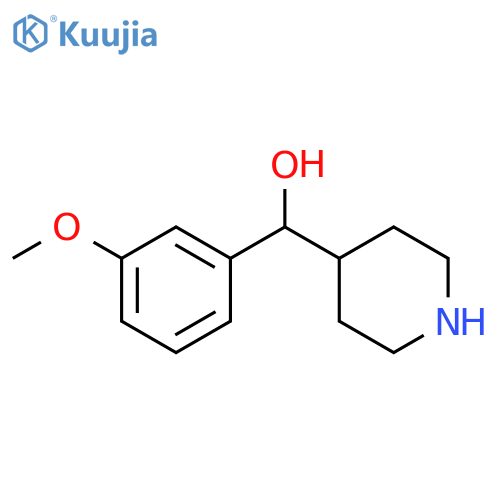 (3-methoxyphenyl)(piperidin-4-yl)methanol structure