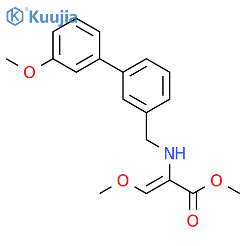 2-Propenoic acid, 3-methoxy-2-[(3'-methoxy[1,1'-biphenyl]-3-yl)methylamino]-, methyl ester, (Z)- structure