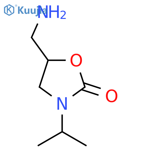 5-(Aminomethyl)-3-(propan-2-yl)-1,3-oxazolidin-2-one structure