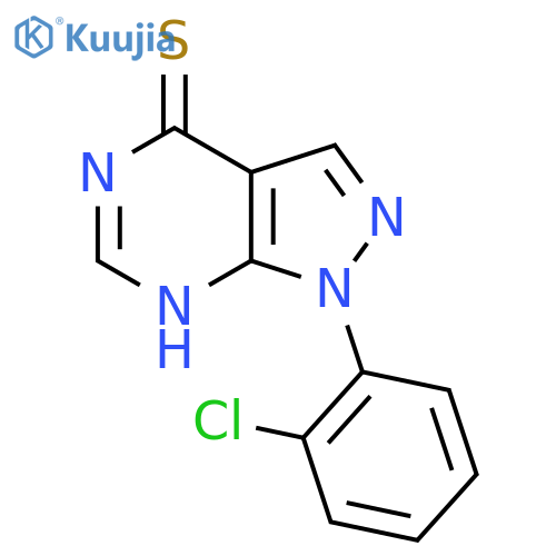 1-(2-Chloro-phenyl)-1H-pyrazolo[3,4-d]pyrimidine-4-thiol structure