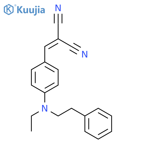 Propanedinitrile, [[4-[ethyl(2-phenylethyl)amino]phenyl]methylene]- structure