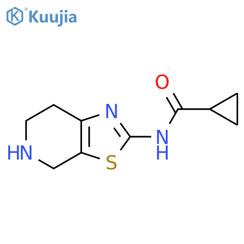 N-{4H,5H,6H,7H-1,3thiazolo5,4-cpyridin-2-yl}cyclopropanecarboxamide structure