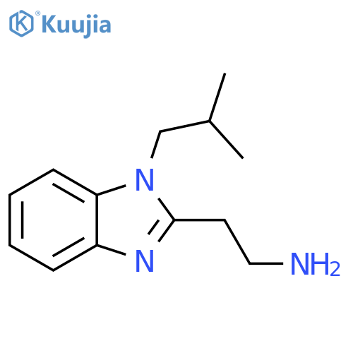 2-1-(2-methylpropyl)-1H-1,3-benzodiazol-2-ylethan-1-amine structure