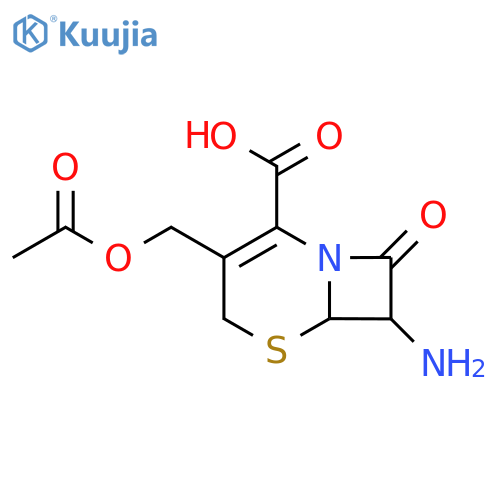 3-[(Acetyloxy)methyl]-7-amino-8-oxo-5-thia-1-azabicyclo[4.2.0]oct-2-ene-2-carboxylic acid structure