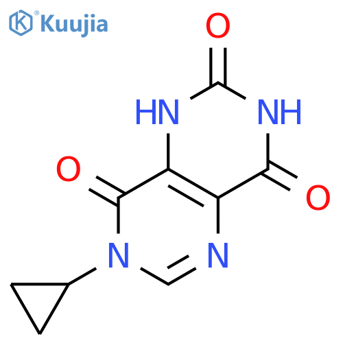 Pyrimido[5,4-d]pyrimidine-2,4,8(3H)-trione, 7-cyclopropyl-1,7-dihydro- structure