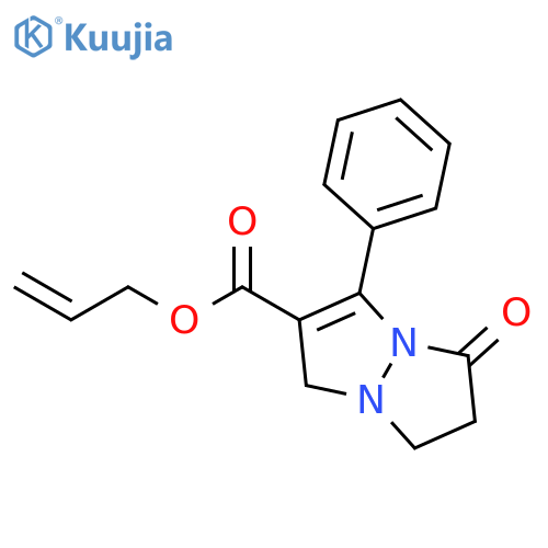 1H,5H-Pyrazolo[1,2-a]pyrazole-2-carboxylic acid, 6,7-dihydro-5-oxo-3-phenyl-, 2-propenyl ester structure