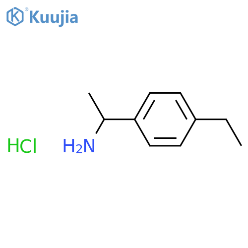1-(4-ethylphenyl)ethan-1-amine hydrochloride structure
