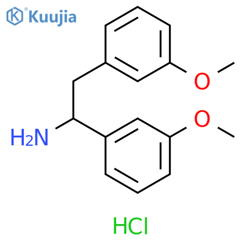 1,2-bis(3-methoxyphenyl)ethan-1-amine hydrochloride structure