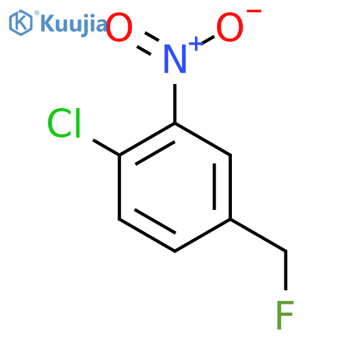 1-chloro-4-(fluoromethyl)-2-nitrobenzene structure