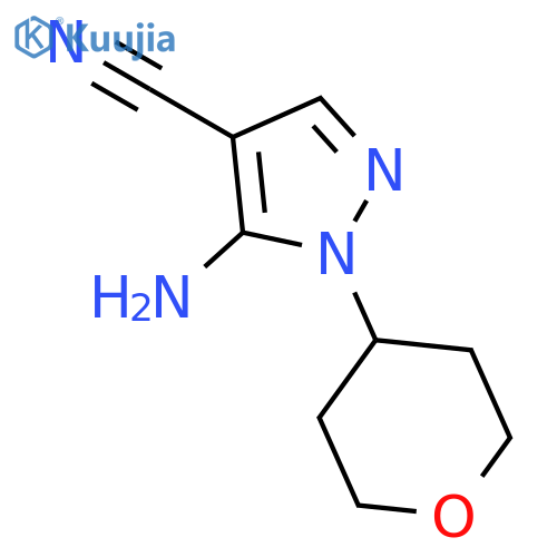 5-Amino-1-(tetrahydro-2H-pyran-4-yl)-1H-pyrazole-4-carbonitrile structure