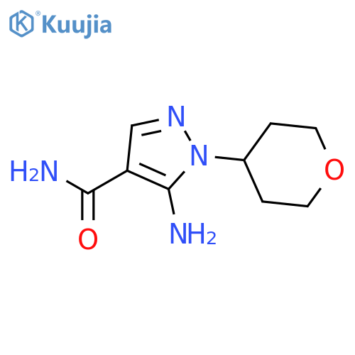 5-amino-1-(oxan-4-yl)-1H-pyrazole-4-carboxamide structure