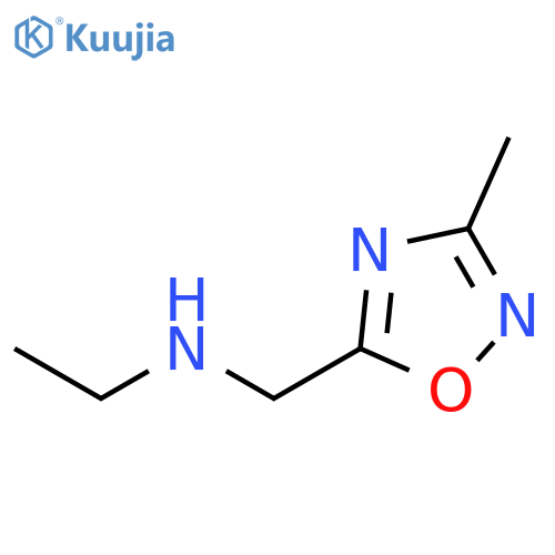 N-(3-Methyl-1,2,4-oxadiazol-5-yl)methylethanamine structure