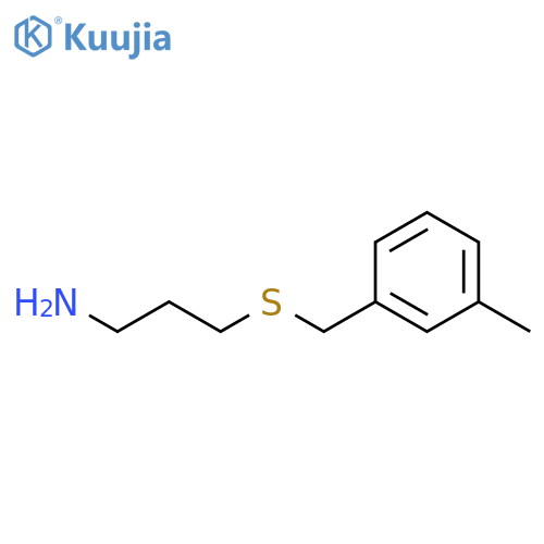 3-(3-Methylbenzyl)thio-1-propanamine structure