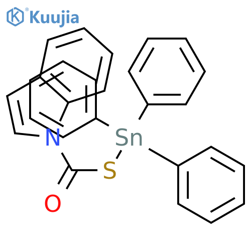1H-Indole, 1-[[(triphenylstannyl)thio]carbonyl]- structure