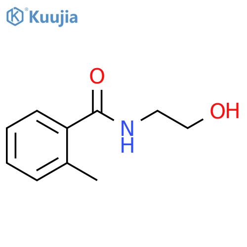 Benzamide, N-(2-hydroxyethyl)-2-methyl- structure