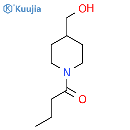 1-(4-(hydroxymethyl)piperidin-1-yl)butan-1-one structure