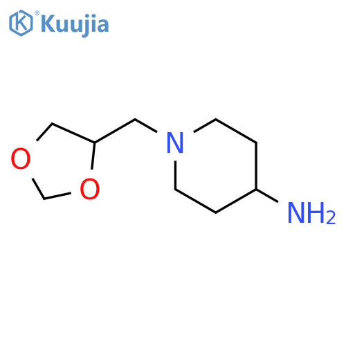 4-Piperidinamine, 1-(1,3-dioxolan-4-ylmethyl)- structure