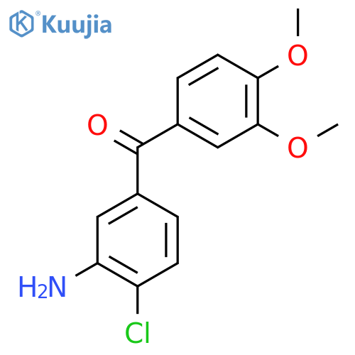 (3-Amino-4-chlorophenyl)(3,4-dimethoxyphenyl)methanone structure