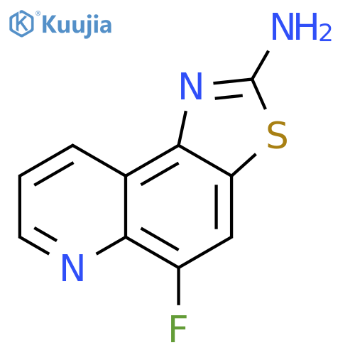5-fluoro-[1,3]thiazolo[4,5-f]quinolin-2-amine structure
