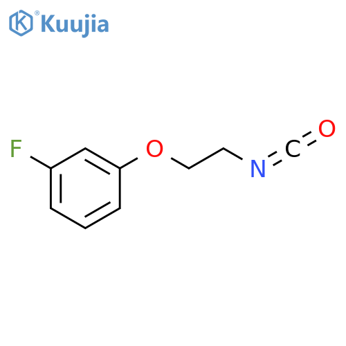 1-fluoro-3-(2-isocyanatoethoxy)benzene structure