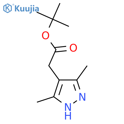 (3,5-Dimethyl-1H-pyrazol-4-yl)-acetic acid tert-butyl ester structure