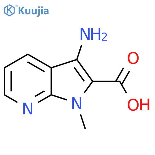 3-Amino-1-methyl-1H-pyrrolo[2,3-B]pyridine-2-carboxylic acid structure