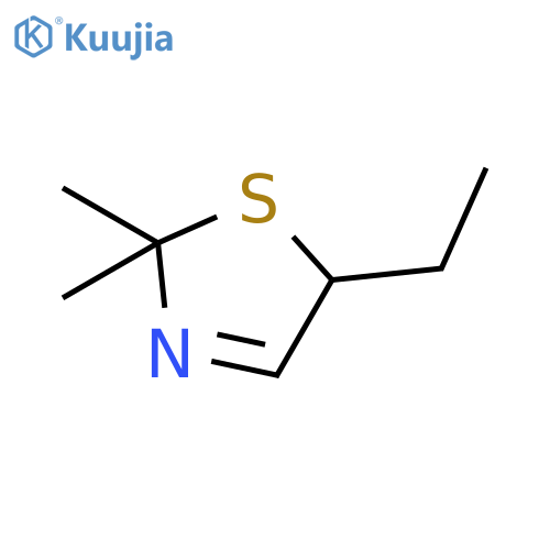 Thiazole,5-ethyl-2,5-dihydro-2,2-dimethyl- structure