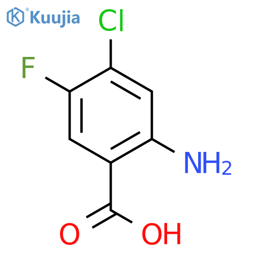 2-Amino-4-chloro-5-fluorobenzoic acid structure