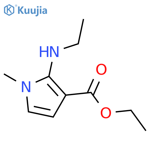 1H-Pyrrole-3-carboxylicacid, 2-(ethylamino)-1-methyl-, ethyl ester structure