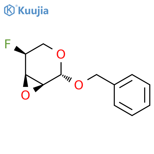 b-L-Ribopyranoside, phenylmethyl2,3-anhydro-4-deoxy-4-fluoro- structure