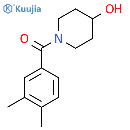 1-(3,4-Dimethylbenzoyl)piperidin-4-ol structure