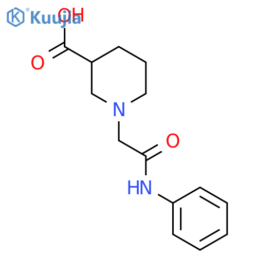 1-(Phenylcarbamoyl)methylpiperidine-3-carboxylic Acid structure