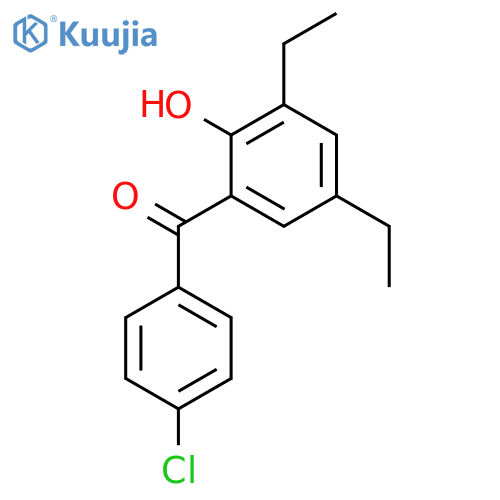 Methanone, (4-chlorophenyl)(3,5-diethyl-2-hydroxyphenyl)- structure
