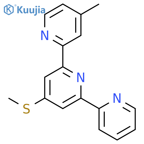 2,2':6',2''-TERPYRIDINE, 4-METHYL-4'-(METHYLTHIO)- structure