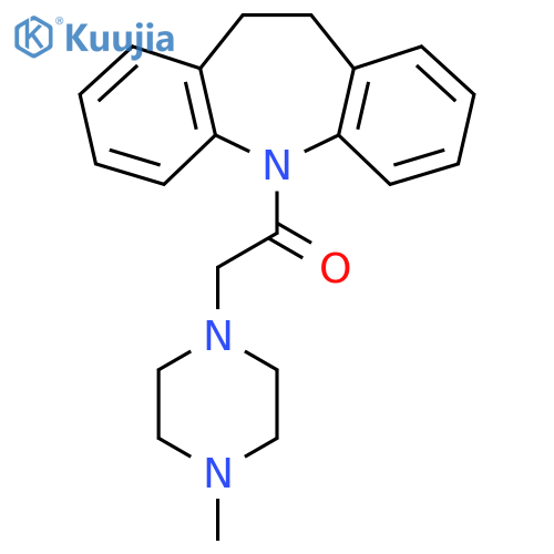 1-(10,11-dihydro-5H-dibenzo[b,f]azepin-5-yl)-2-(4-methylpiperazin-1-yl)ethanone structure