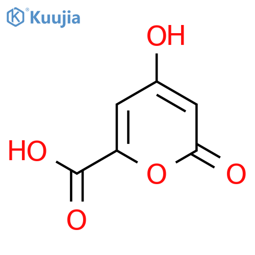 4-hydroxy-2-oxo-2H-pyran-6-carboxylic acid structure